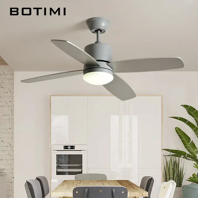 Botimi Nordic Led Ceiling Fans With Lights For Living Room 220v