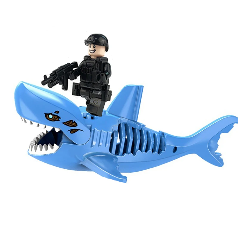 Single Sale Building Blocks Pirates of the Caribbean Ghost Zombie Shark Special Forces Figures legoings Bricks For Children Toys