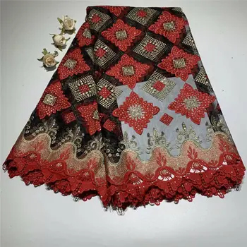 

2019 High Quality Swiss Voile Lace Good-Looking African Guipure French Lace Fabric With Stones African Lace Fabric For Wedding