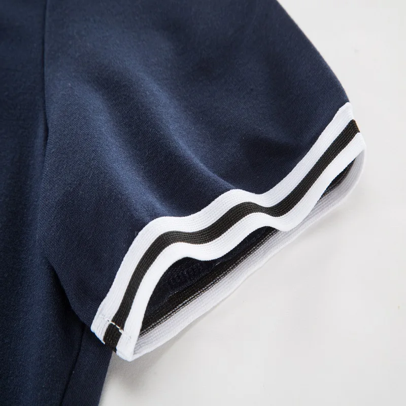 6xl Women Plus Size Short Sleeves Polo T Shirt Dress Stripe