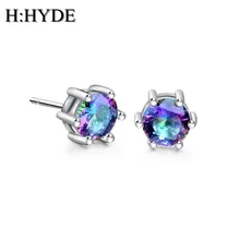 Высота: HYDE сладкий серебро Цвет ful цветок довольно CZ Кубического Циркония Камень Женщины серьги стержня для Рождественский подарок brincos