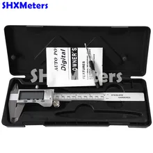 Digital Caliper 0-150mm/6″ Stainless Steel Metal Casing Caliper Vernier Caliper Gauge Micrometer Electronic Caliper With Box