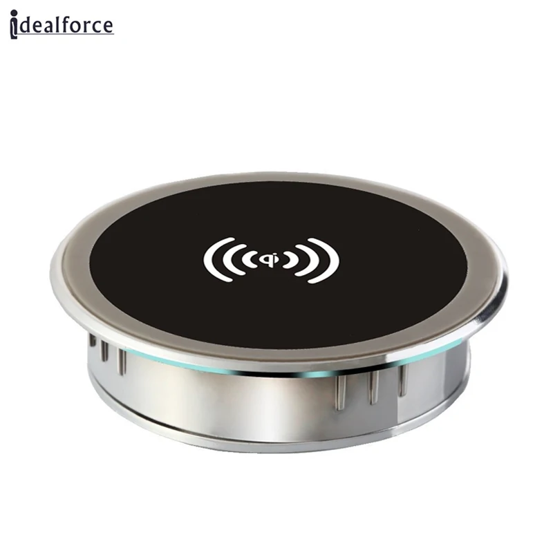 

For Iphone X Qi Wireless Charging for Samsung Note 8 S8 Plus Charger Embedded Desktop Suitable for cafes and bars And other....