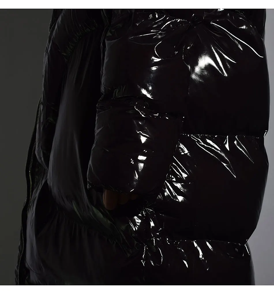 [XITAO] Толстая Женская Зимняя мода Корея Новое Свободное пальто с длинным рукавом Женская однотонная Повседневная парка с карманами из искусственной кожи LJT4787