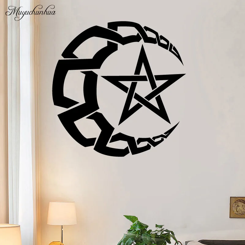 

Happy Eid Mubarak Wall Stickers Home Decoration Accessories for Living Room Waterproof Wall Decal Adesivo De Parede