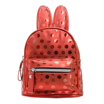 

Backpack Kid Children Cute Rabbit mini small Female Children Backpack Casual Bag Cartoon Rabbit Ear Bag Wave Point Package #Zer