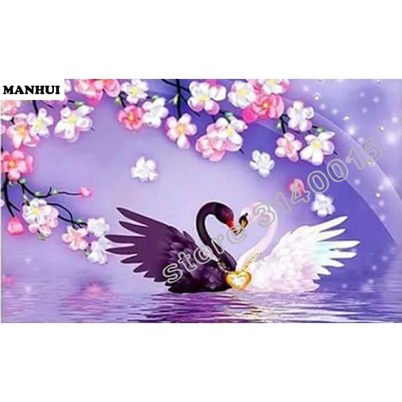 Diamond Embroidery 5D DIY Painting A pair of geese pictures Cross Stitch Rhinestone Mosaic ABC289 | Дом и сад