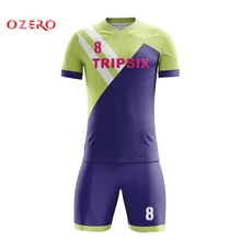 На заказ полосатая Футбольная форма желтый синий цвет смесь сублимационная печать футбольная майка