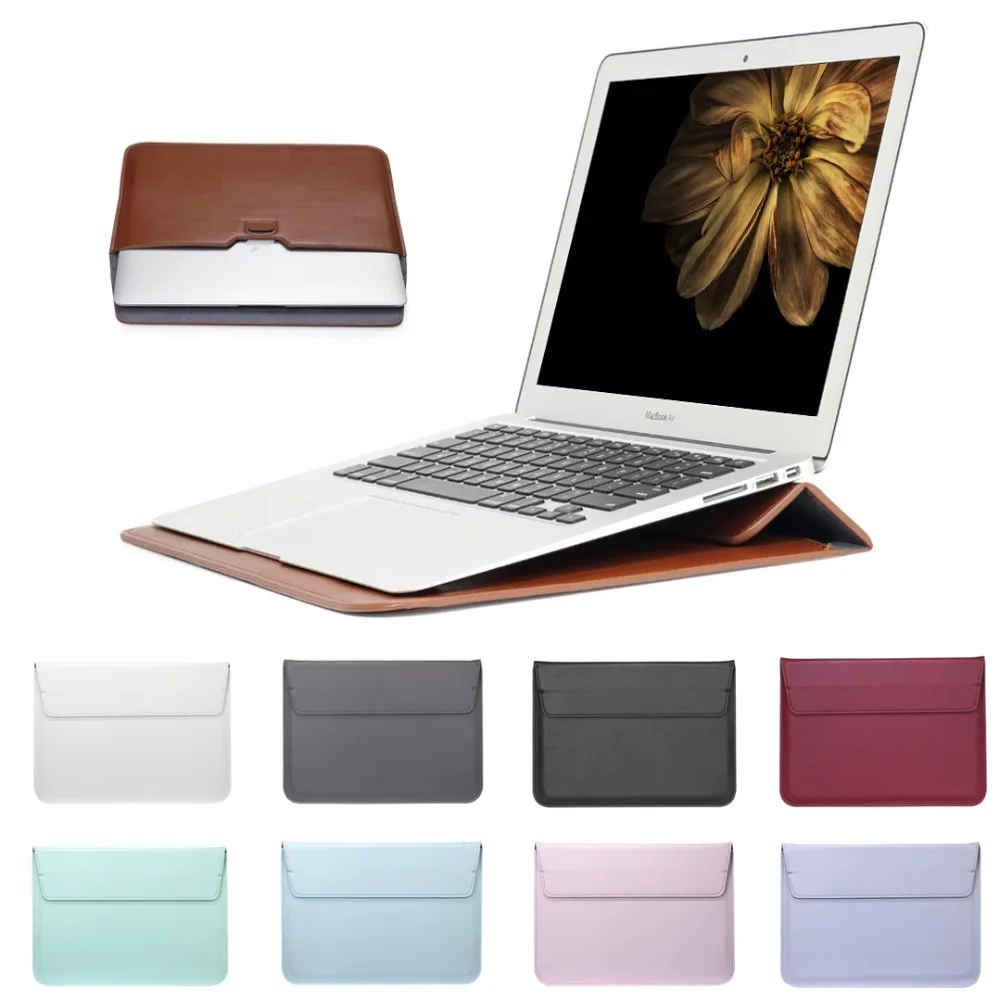 SZEGYCHX Leather Mail sack Sleeve Bag Case For Macbook Air 13 Pro Retina 11 12 13 15 Notebook Laptop Cover For Macbook 13.3 inch SZEGYCHX Leather Mail sack Sleeve Bag Case For Macbook Air 13 Pro Retina 11 12 13 15 Notebook Laptop Cover For Macbook 13.3 inch