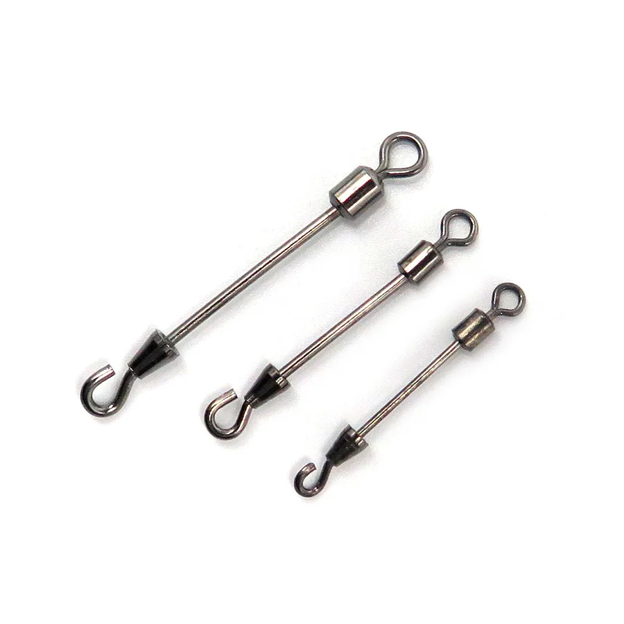 

Minfishing 200pcs metal lead sheath tube fishing swivel with open hook connector swivel stopper Fishing Accessories
