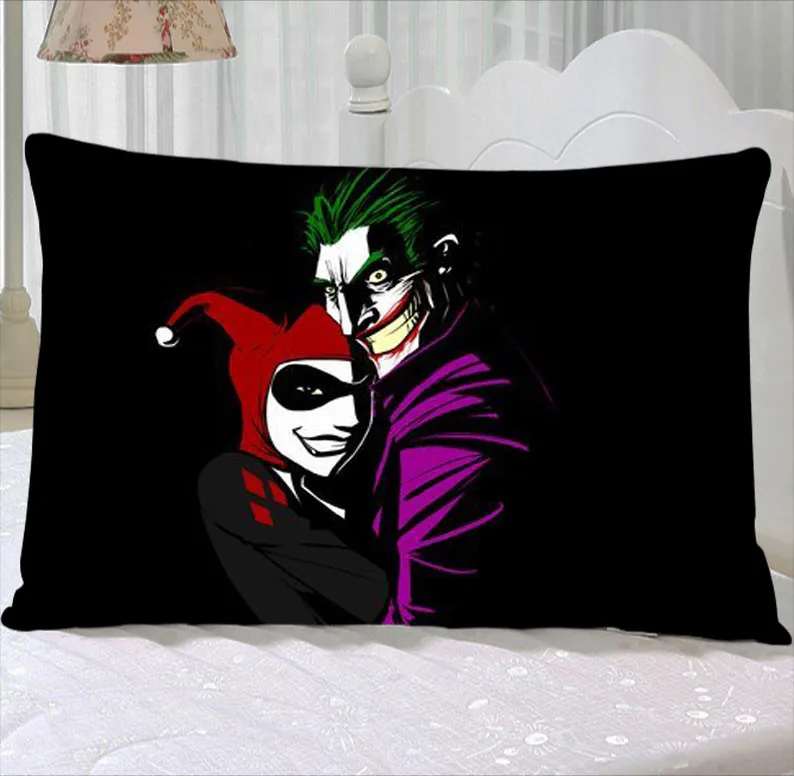 Harley-Quinn-Diy-Print-Zippered-Square-Pillowcase-Size-18x18-inch-(Two-Sides)2