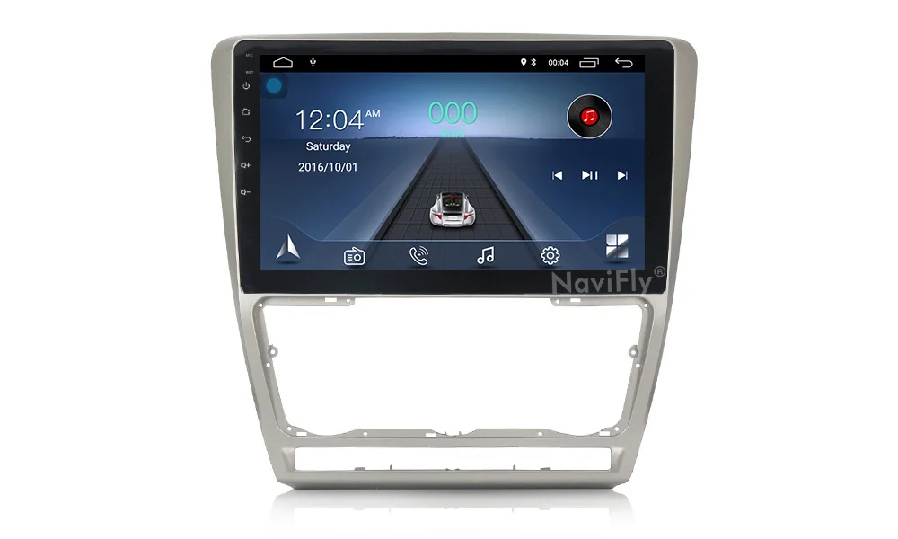 Clearance NaviFly Android8.1 Russian menu Car radio FM cassette for SKODA Octavia 2 2011-2013 A5 free shipping GPS BT 4g WIFI 8
