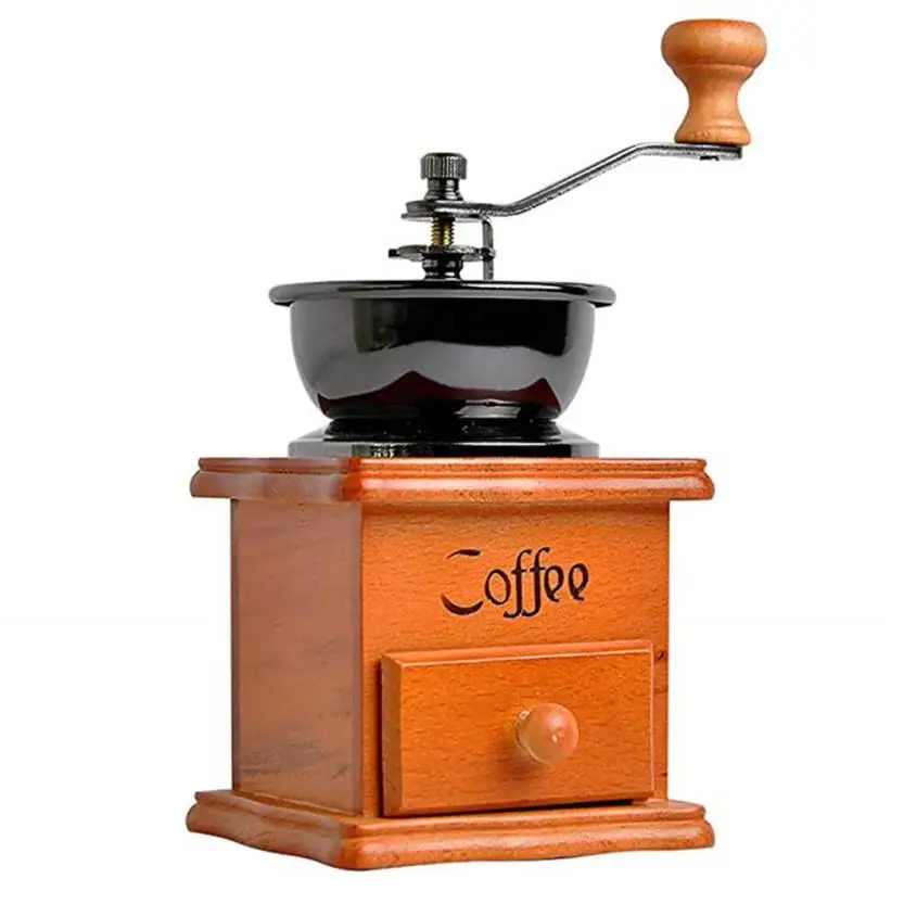 Hight Quality Materials Manual Coffee Grinder, Wooden Coffee Mill