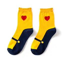 Новое поступление 1 пара модные женские забавные носки маленькое сердце любви хлопковые носки повседневные студенческие стильные носки