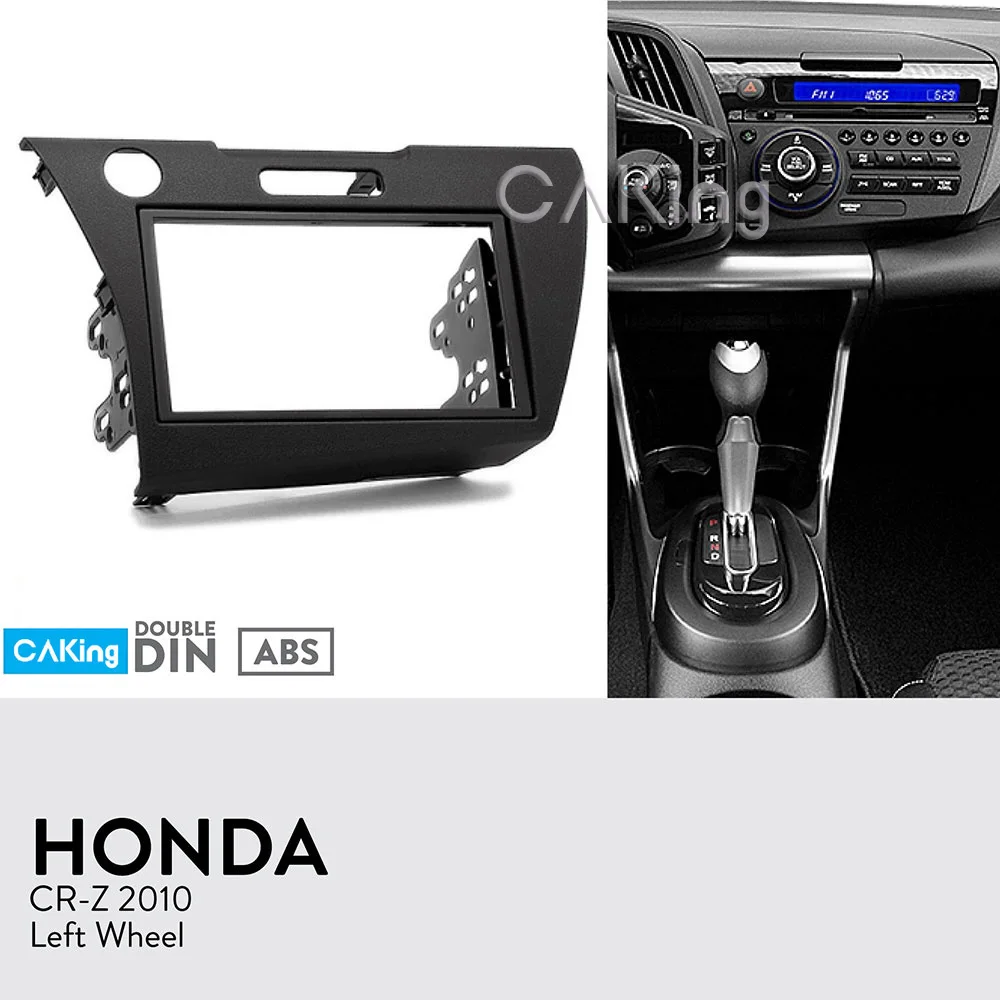 Двойной Din Автомобильный Радио панель для Honda CRZ CR-Z 2010+(левое колесо) рамка приборная установка комплект установка Facia Лицевая панель рамка