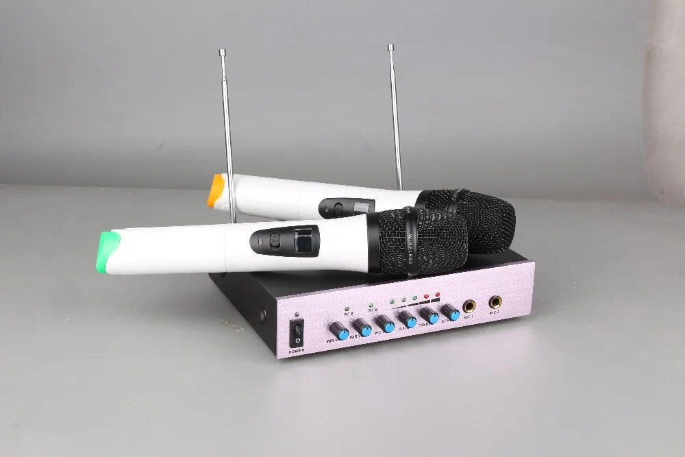 

ERZHEN U322T UHF 8 Handheld Wireless Microphone Dynamic Capsule Family Party Balanced+Unbalanced Output Wireless Microphone+KTV