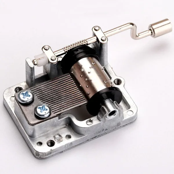 Ретро DIY механическая рукоятка металлическая музыкальная шкатулка ручной коленчатый музыкальный механизм части