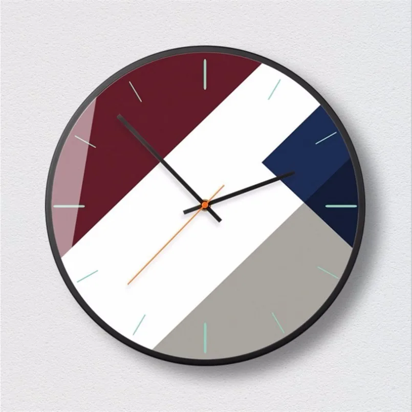 

New 12/14 Inch Fashion Clock Technology Sense Nordic Modern Minimalist Mute Wall Clock Large Size Bedroom Living Room Decoration