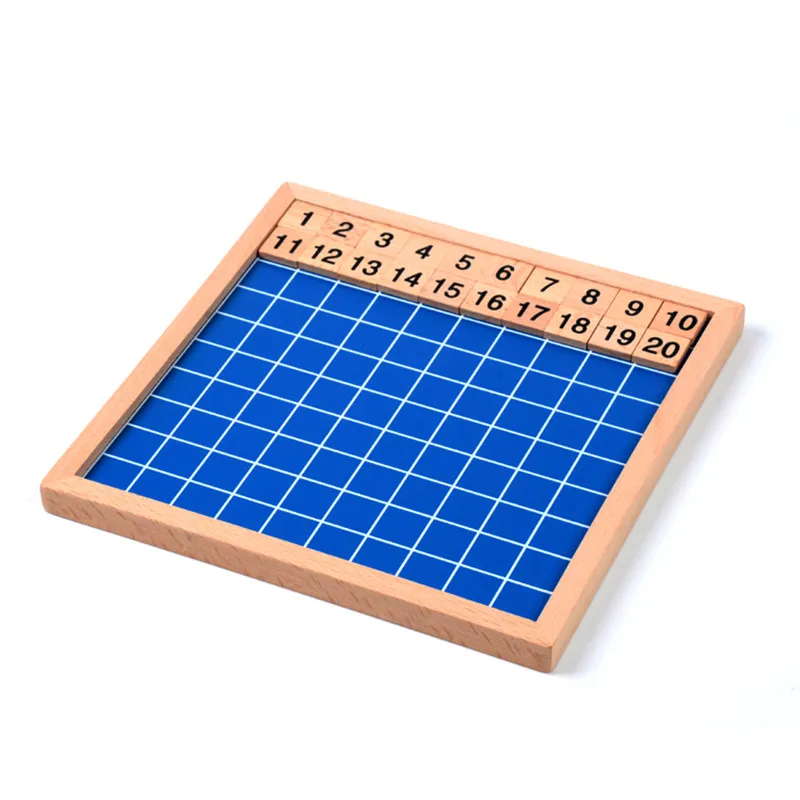 Family Version Montessori Baby Toy Hundred Board Math for Children Learning & Education Wooden Kids Toys Brinquedos Juguetes