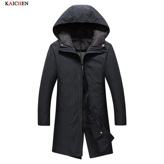 Cheap 2016 New Liner can detach Clothing Jackets Business Long Thick Winter Coat Men Solid Parka Fashion Overcoat Outerwear 