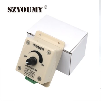 

SZYOUMY 70PCS 12V 24V DC 8A White Single Color LED Dimmer Switch Brightness Controller for led lamp strip light