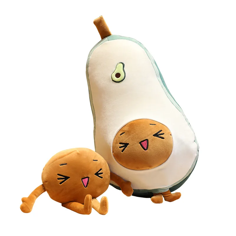 Фрукты авокадо плюшевые игрушки Kawaii мультфильм милый подушка для мальчиков и