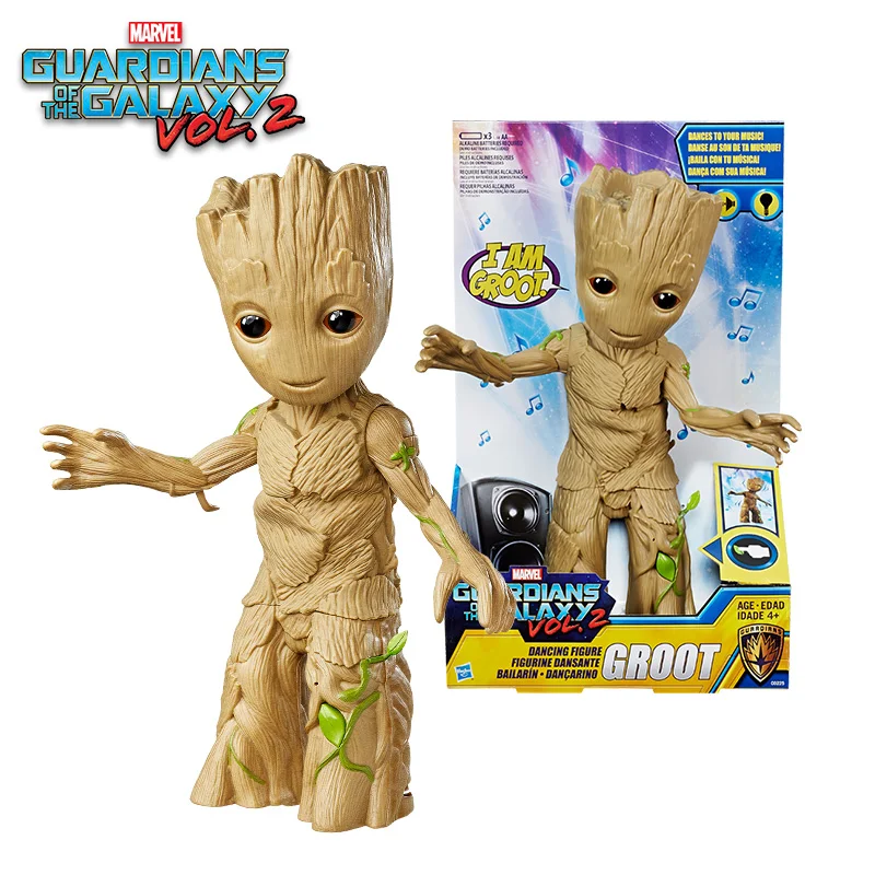 

American Marvel Galaxy Guard 2 Groot Swing Dancing Tree Man Lover Holiday Gifts Cute Toys Collection