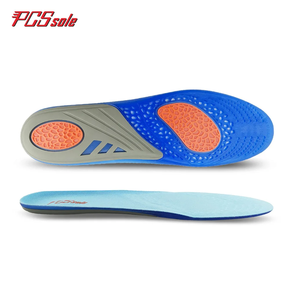 Originial PCSsole free size Gel TPE insoles silicon shoes pad  shock absorption stretch insert cushion elastic pad for man T1006