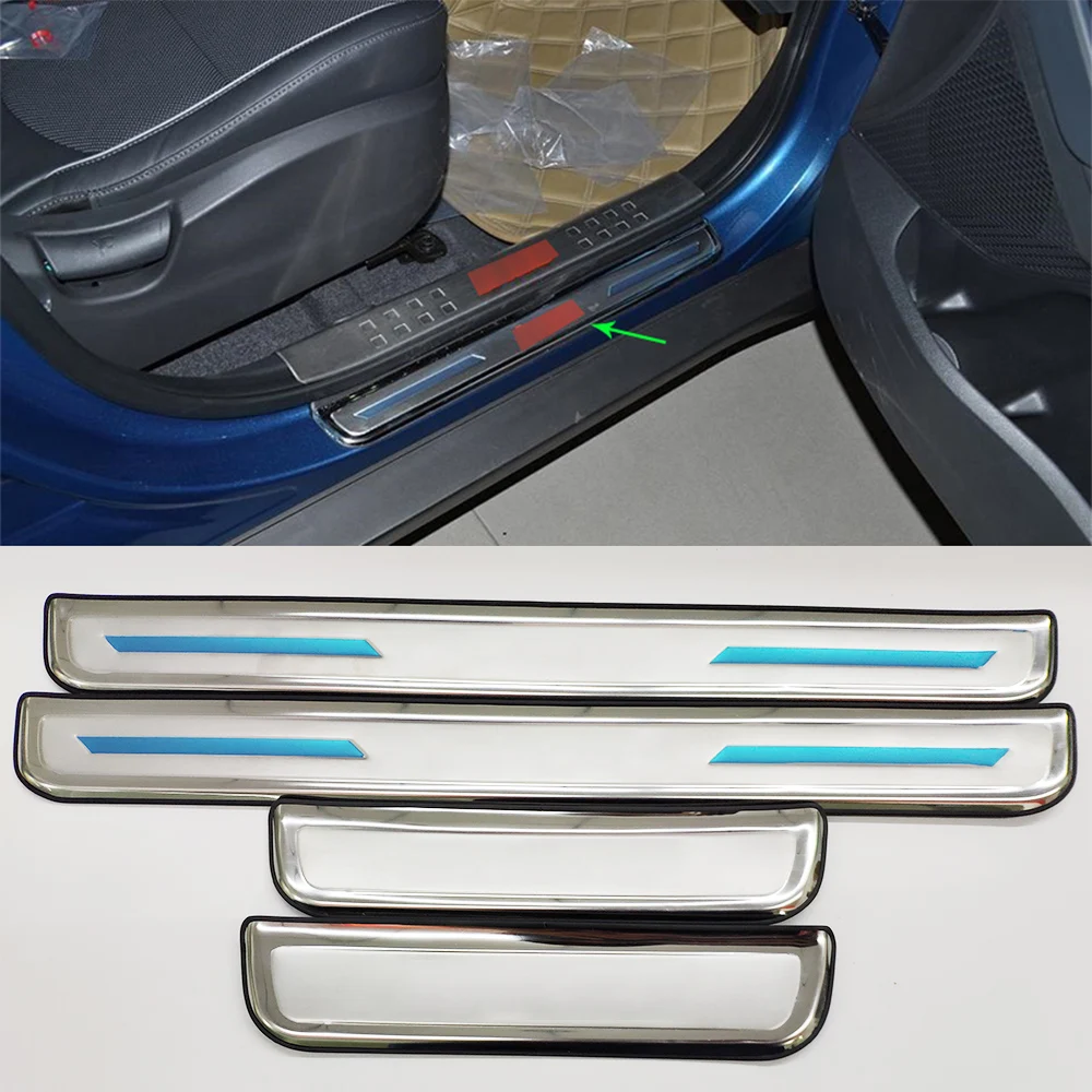 

Oubolun exterior de acero inoxidable Auto Parts Kits del cuerpo del coche de For Hyundai Creta ix25 door sill