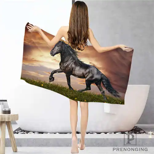 

Custom horse_running (1) Bathroom Washcloth Towels Face Towel/Bath Towel Shower Towels Size 33x74cm/72x143cm#18-12-17-06-257