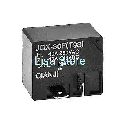 

DC 12V Coil AC 250V/40A DC 28V/40A PCB Power Relay SPDT JQX-30F(T93)