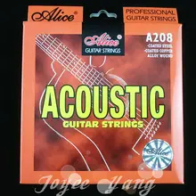 Alice A208 Струны для акустической гитары из фосфорной бронзы цвета сплава намотки струны 1st-6th