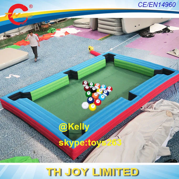 

free door shipping cheap inflatable billard snooker ball pool, cheap inflatable snooker game, inflatable table snooker pool