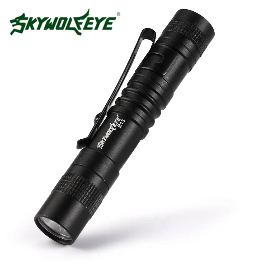 SKYWOLFEYE Q5 waterproof led flashlight pocket clip Aluminum Nightwwalk for lightingin LED