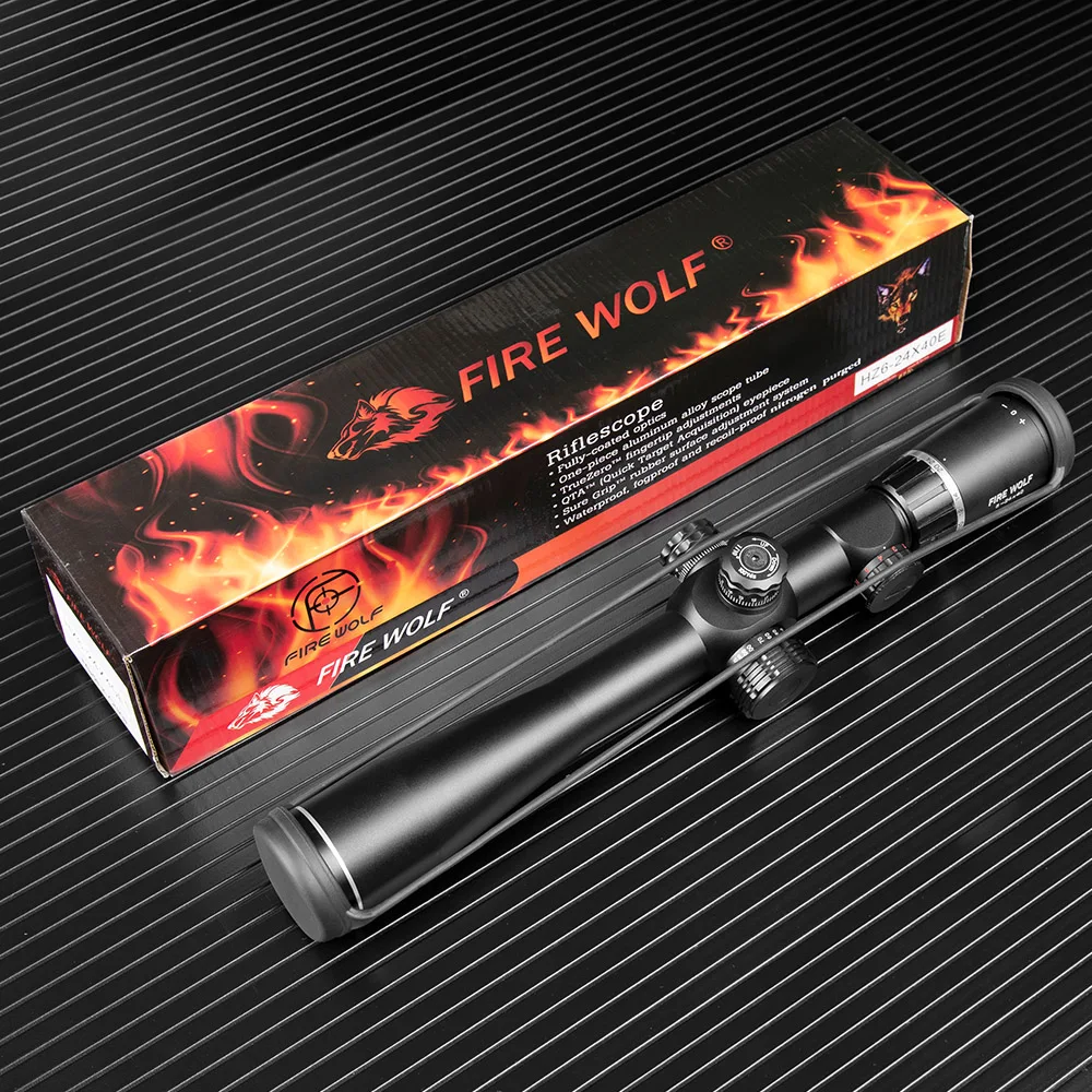 Fire Wolf 6-24X40 дифференциация красный и зеленый высокий шок задний устойчивый HD прицел Специальный Крест оптический птичий охотничий прицел