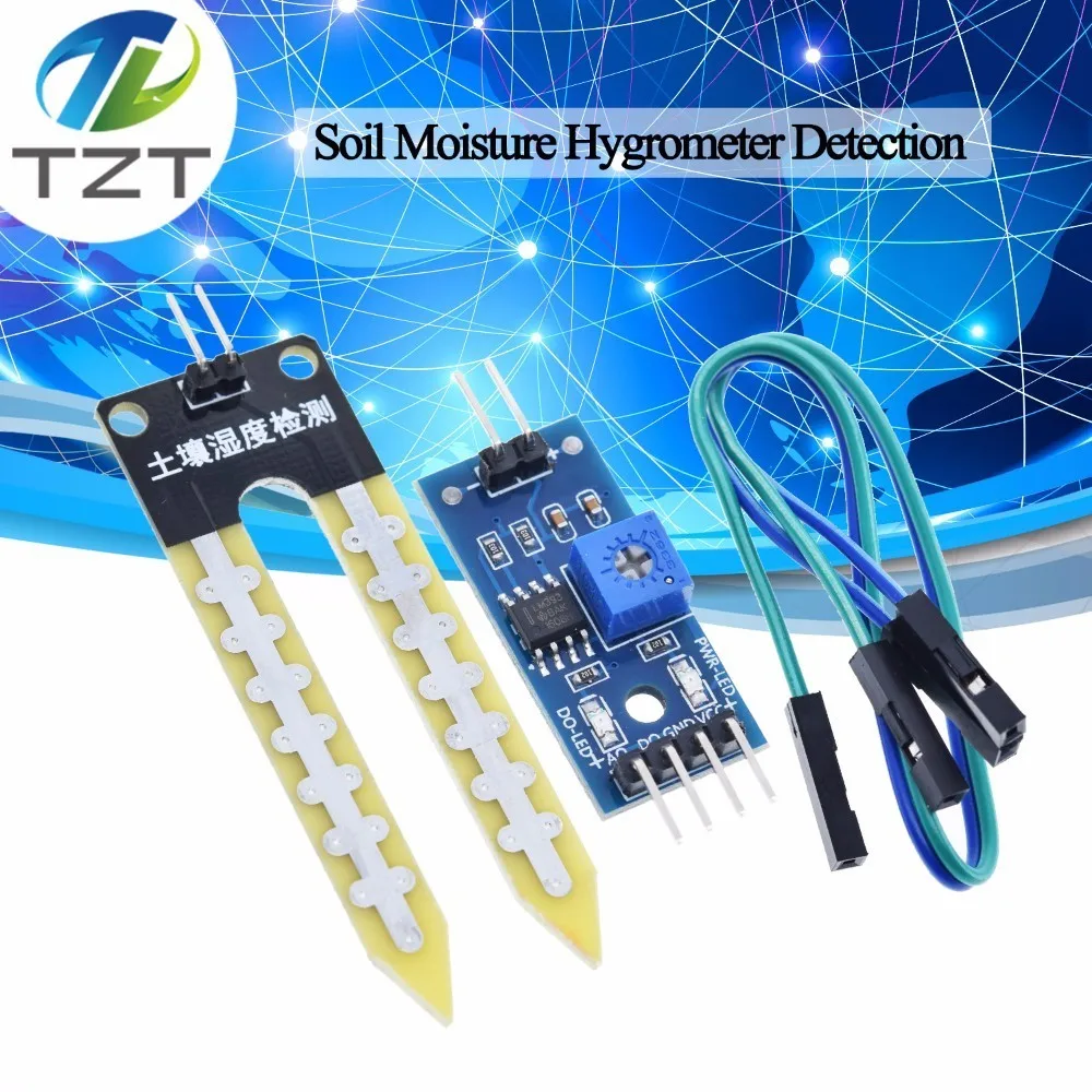 

Smart Electronics Soil Moisture Hygrometer Detection Humidity Sensor Module For arduino Development Board DIY Robot Smart Car