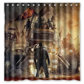 

Bathroom Products Mad Max Fury Road Printed Polyester Fabric Shower Curtains Waterproof Washable Curtain 180X180CM