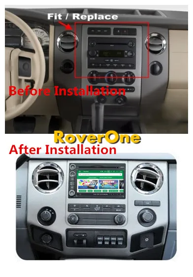 Discount RoverOne Android 8.0 Octa Core Touch Screen Car Radio Stereo DVD GPS For Ford Fusion Explorer 500 F150 F250 F350 Edge Expedition 2