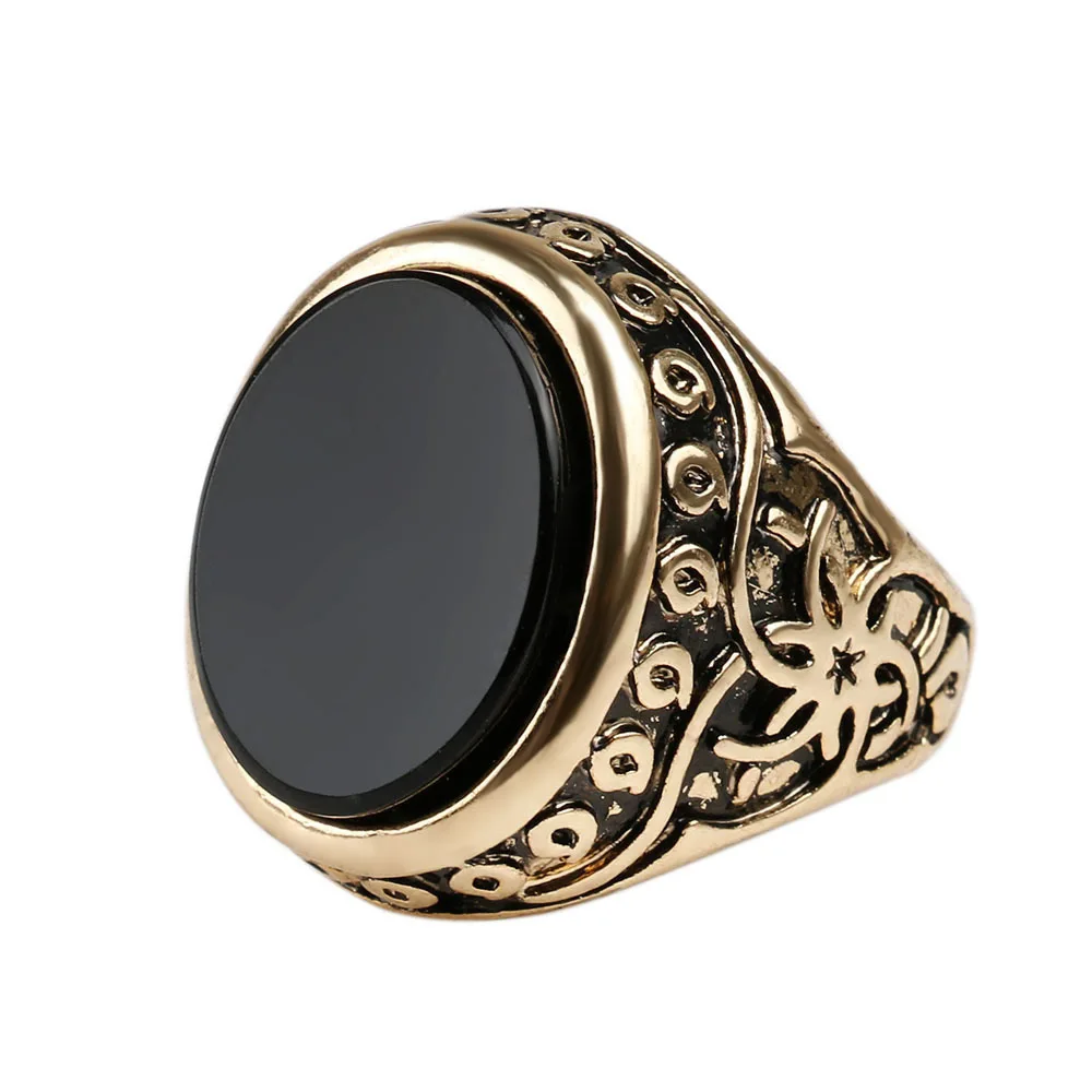 

New European And American Fashion Atmospheric Plating Thai Silver Alloy Men's Ring