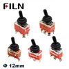 15A 250V ON-OFF ON-ON-OFF-ON SPST SPDT DPDT Power Rocker Toggle Switch Waterproof Cap ► Photo 1/6