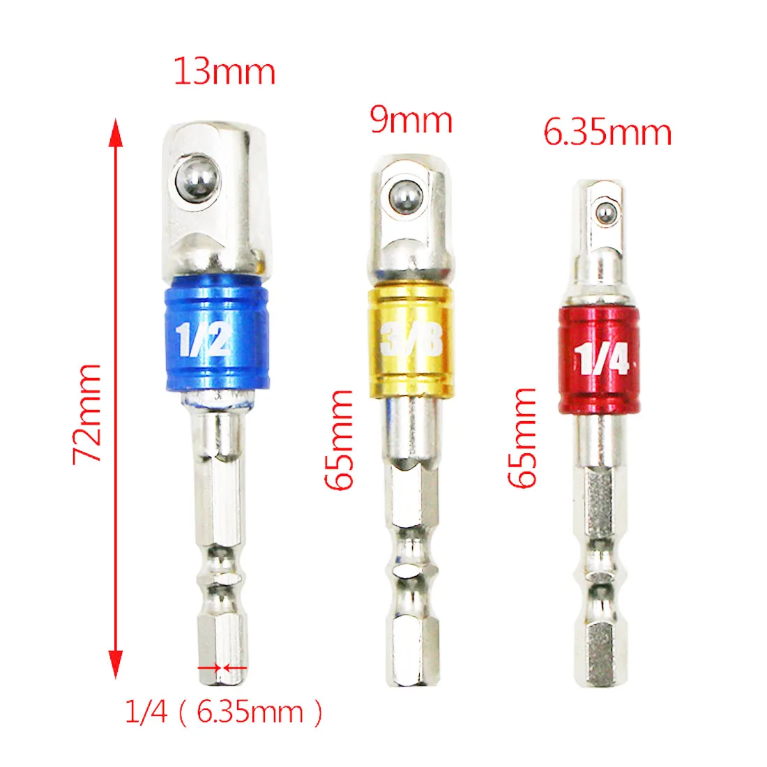 Дрель розетка адаптер 3 шт. для Ударная дрель с шестигранным хвостовиком