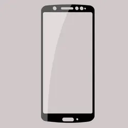 Premium Tempered Glass Screen Protector Film - Moto G6 (Black)