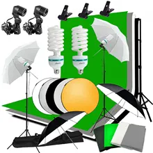 Abeststudio фотографии; непрерывный набор софтбоксов набор для фона 2x135W фото лампы 2x светильник 60 см 5 в 1 отражательная панель