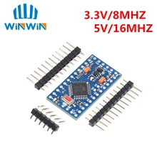 Pro Mini 328 Mini 3,3 V/8 M 5 V/16 M ATMEGA328 ATMEGA328P-AU 3,3 V/8 MHz 5 V/16 MHZ для Arduino