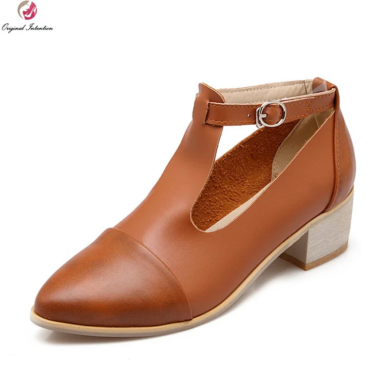 square brown heels