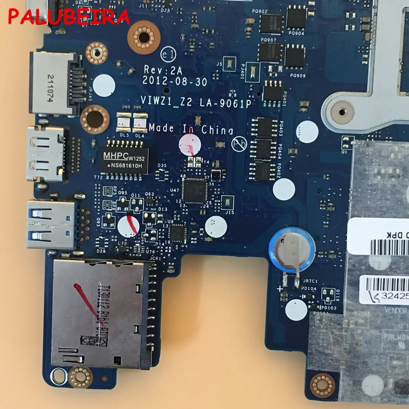 PALUBEIRA VIWZI_Z2 LA-9061P Laptop motherboard for Lenovo Z400 Test original mainboard