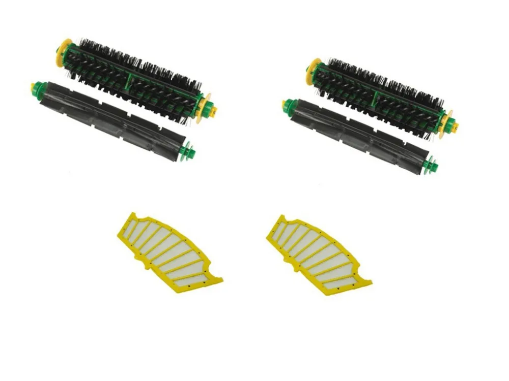 Фильтр+ Гибкая щетка для нарезки и щетины для iRobot Roomba 500 части серии 510 520 530 540 560 570 580