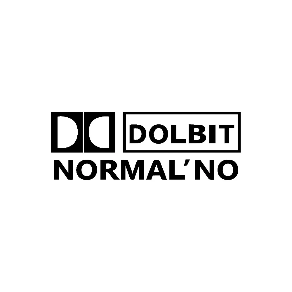 Tangredy 25*9 см DOLBIT NORMAL'NO Creative стикер с надписью Стайлинг Виниловая наклейка для