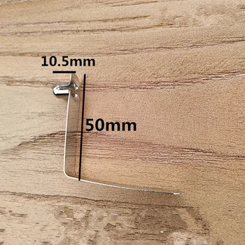 

50PCS,Metal Push Button Clips Locking Spring Clips,7.8mm Button Diameter x 10.5mm Height , 10.5mm width x 42cm Length