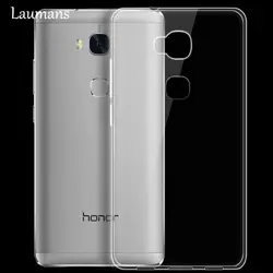 Laumans для Huawei Honor 5X случае ультра тонкий прозрачный мягкий Чехол для Huawei Honor 5X мобильный телефон Ясно ТПУ мягкой защиты Чехол